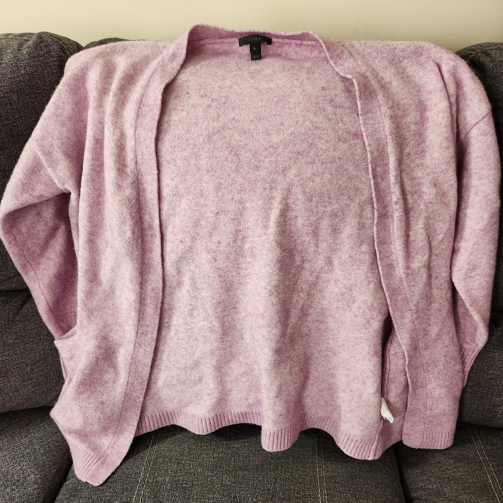 J Crew Purple Cardigan